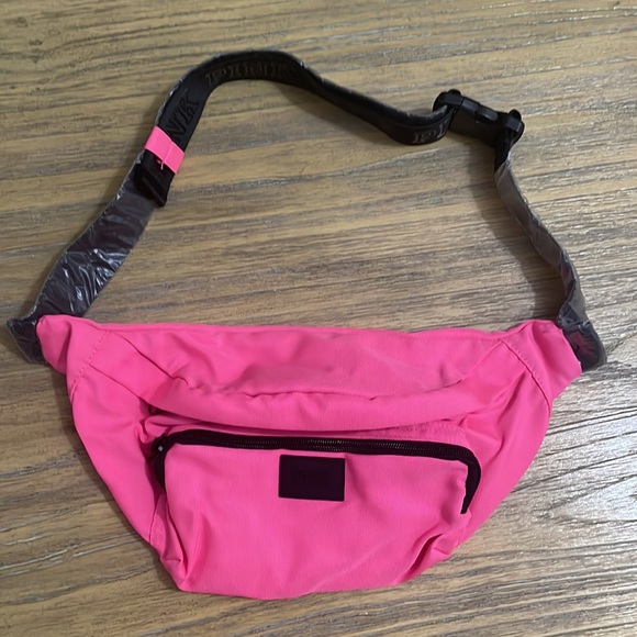 Victoria's Secret Pink Fanny Pack Adjustable Waist Belt Bag Hot Neon Pink NEW - Picture 3 of 7